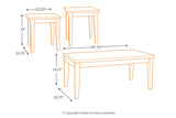 Theo Warm Brown Table, Set of 3 -  - Luna Furniture