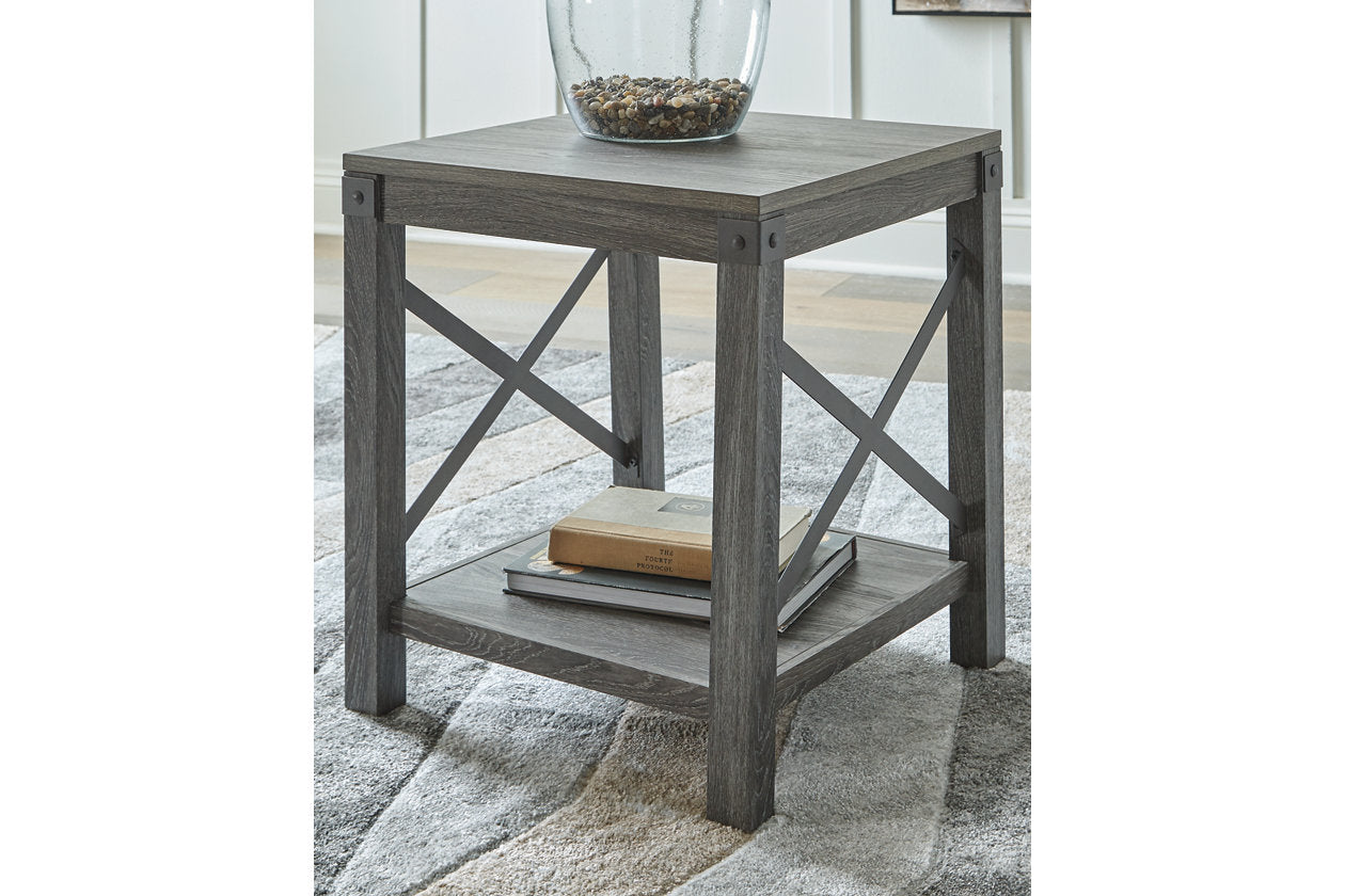 Freedan Grayish Brown End Table from Ashley - Luna Furniture