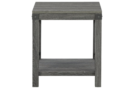 Freedan Grayish Brown End Table from Ashley - Luna Furniture