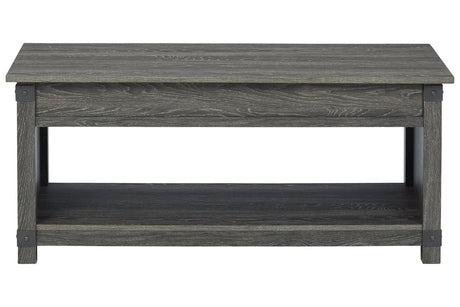 Freedan Grayish Brown Lift-Top Coffee Table from Ashley - Luna Furniture