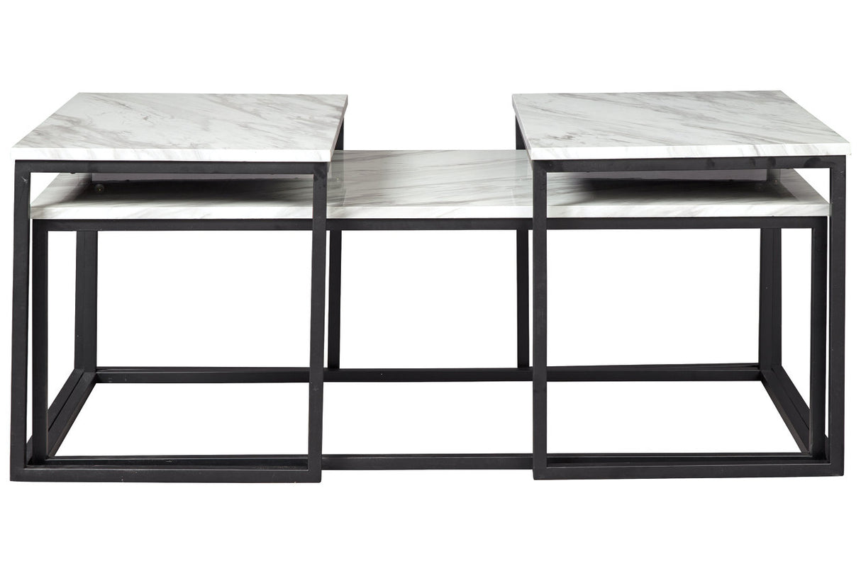 Donnesta Gray/Black Table, Set of 3 -  - Luna Furniture