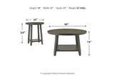 Caitbrook Gray Table, Set of 3 -  - Luna Furniture