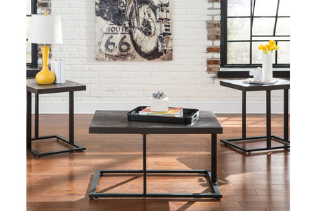 Airdon Bronze Finish Table, Set of 3 -  - Luna Furniture