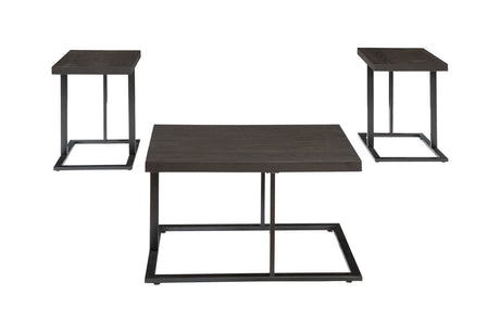 Airdon Bronze Finish Table, Set of 3 -  - Luna Furniture