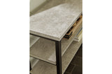 Shybourne Gray/Aged Bronze Sofa Table