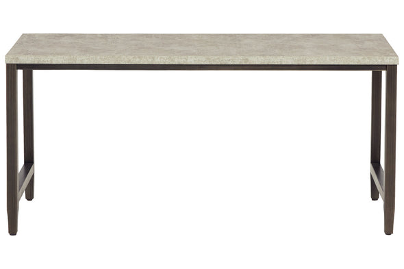 Shybourne Gray/Aged Bronze Over Ottoman Table