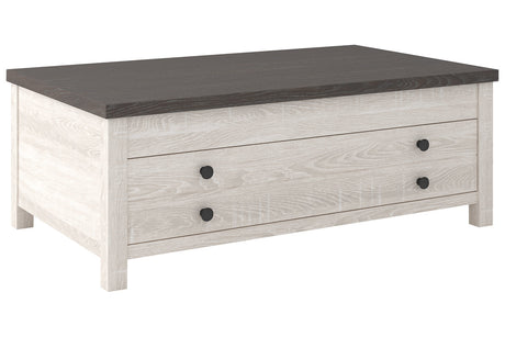 Dorrinson Two-tone Coffee Table with Lift Top - Ashley - Luna Furniture