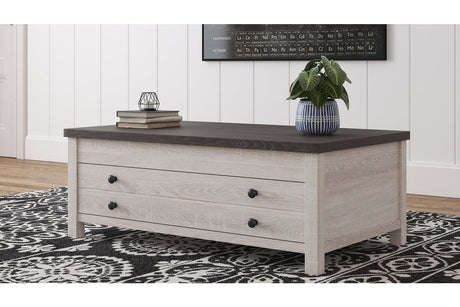 Dorrinson Two-tone Coffee Table with Lift Top - Ashley - Luna Furniture