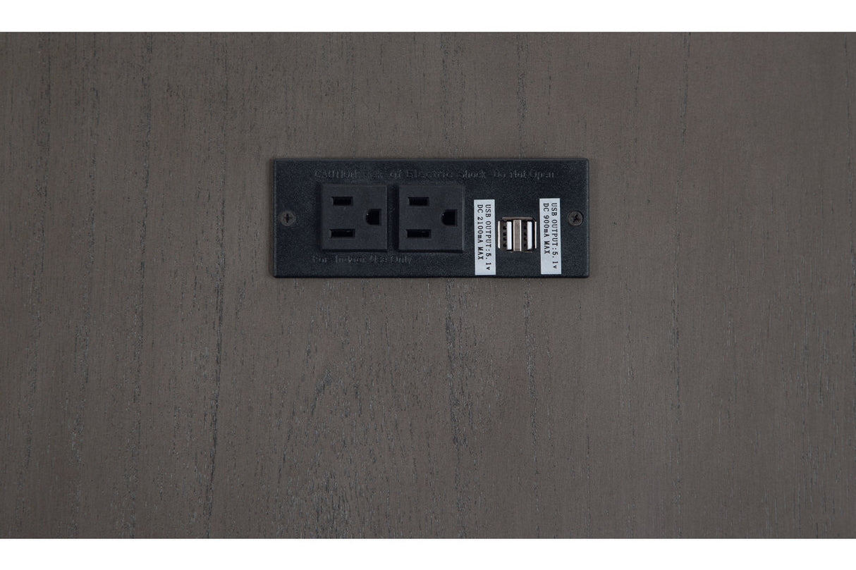 Treytown Gray Chairside End Table from Ashley - Luna Furniture