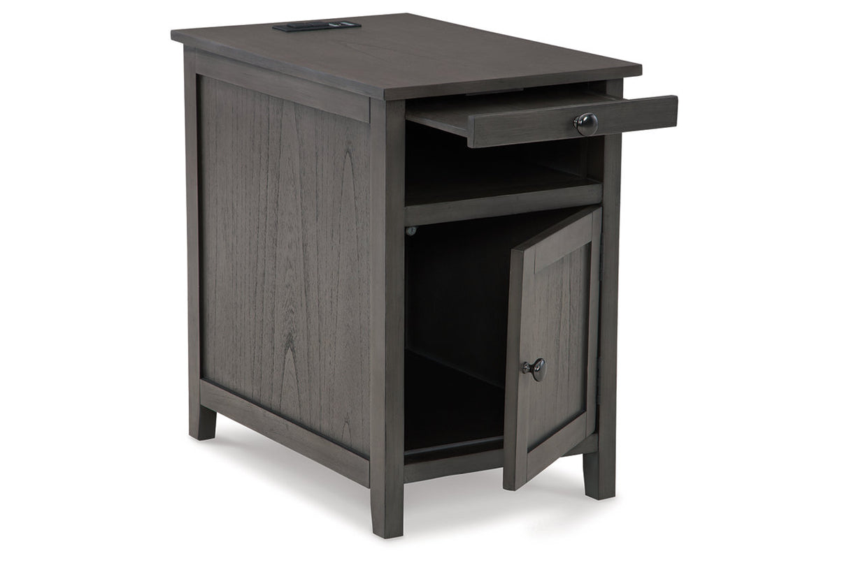 Treytown Gray Chairside End Table from Ashley - Luna Furniture
