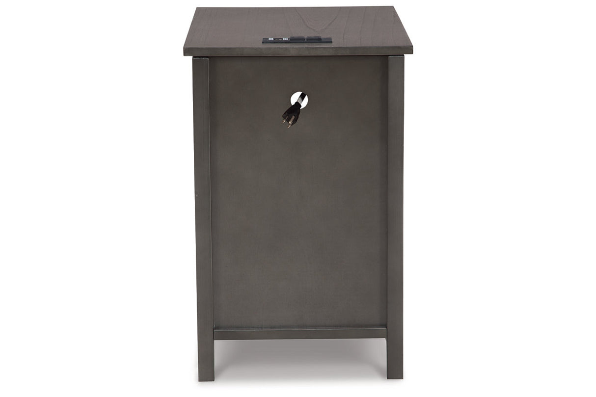Treytown Gray Chairside End Table from Ashley - Luna Furniture
