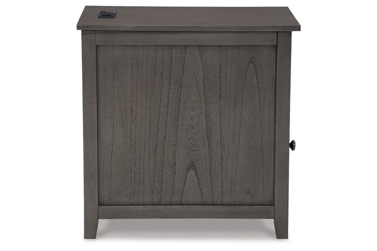 Treytown Gray Chairside End Table from Ashley - Luna Furniture