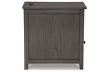 Treytown Gray Chairside End Table from Ashley - Luna Furniture