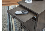 Treytown Gray Chairside End Table from Ashley - Luna Furniture