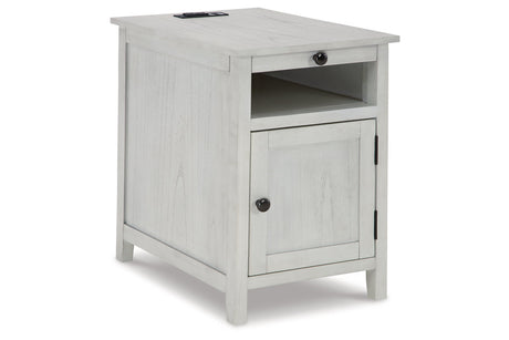 Treytown Antique White Chairside End Table from Ashley - Luna Furniture