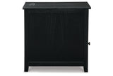 Treytown Black Chairside End Table from Ashley - Luna Furniture
