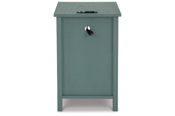 Treytown Teal Chairside End Table