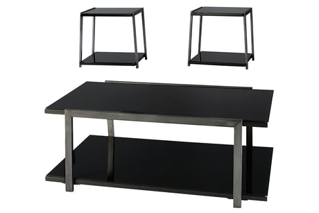 Rollynx Black Table, Set of 3 -  - Luna Furniture