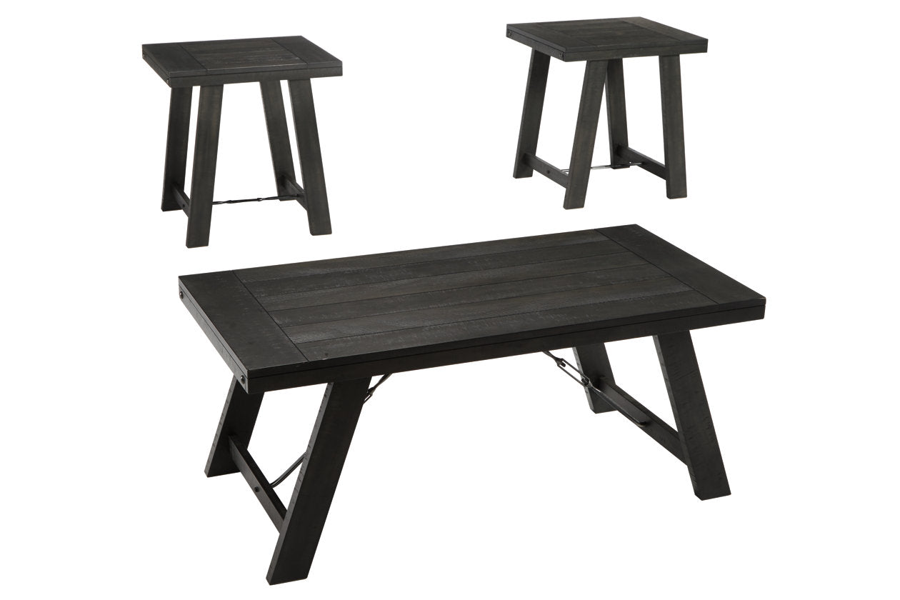 Noorbrook Black/Pewter Table from Ashley - Luna Furniture