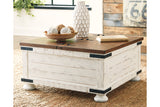 Wystfield White/Brown Coffee Table from Ashley - Luna Furniture