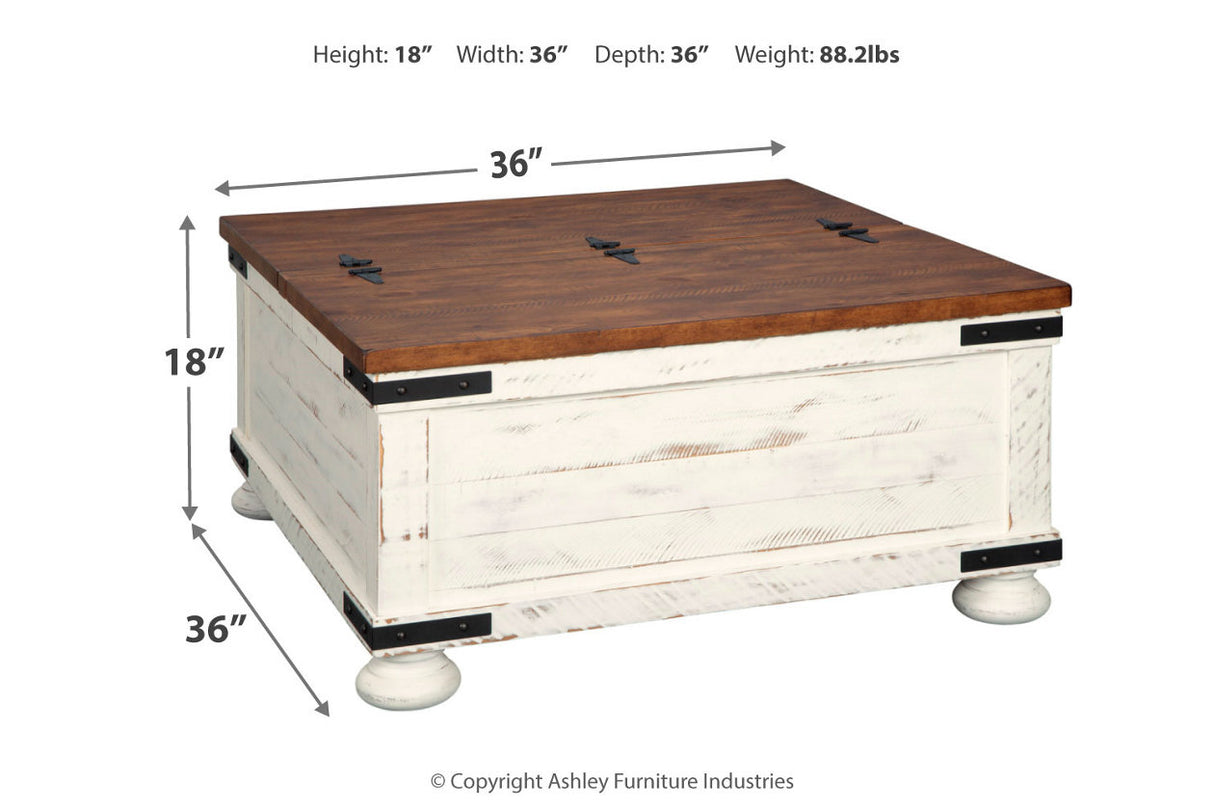 Wystfield White/Brown Coffee Table - Ashley - Luna Furniture