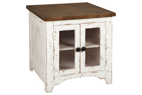 Wystfield White/Brown End Table -  - Luna Furniture