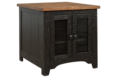 Valebeck Black/Brown End Table from Ashley - Luna Furniture