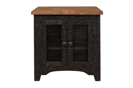Valebeck Black/Brown End Table from Ashley - Luna Furniture