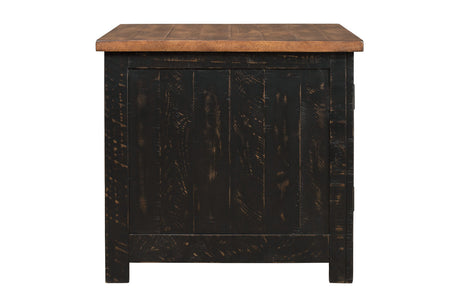 Valebeck Black/Brown End Table from Ashley - Luna Furniture