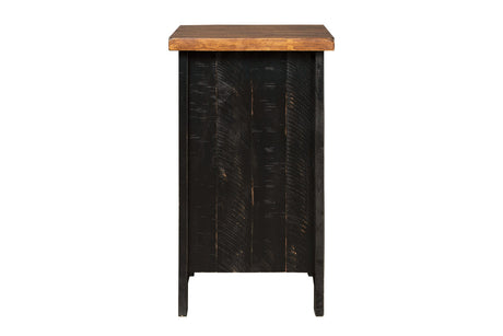 Valebeck Black/Brown Chairside End Table from Ashley - Luna Furniture
