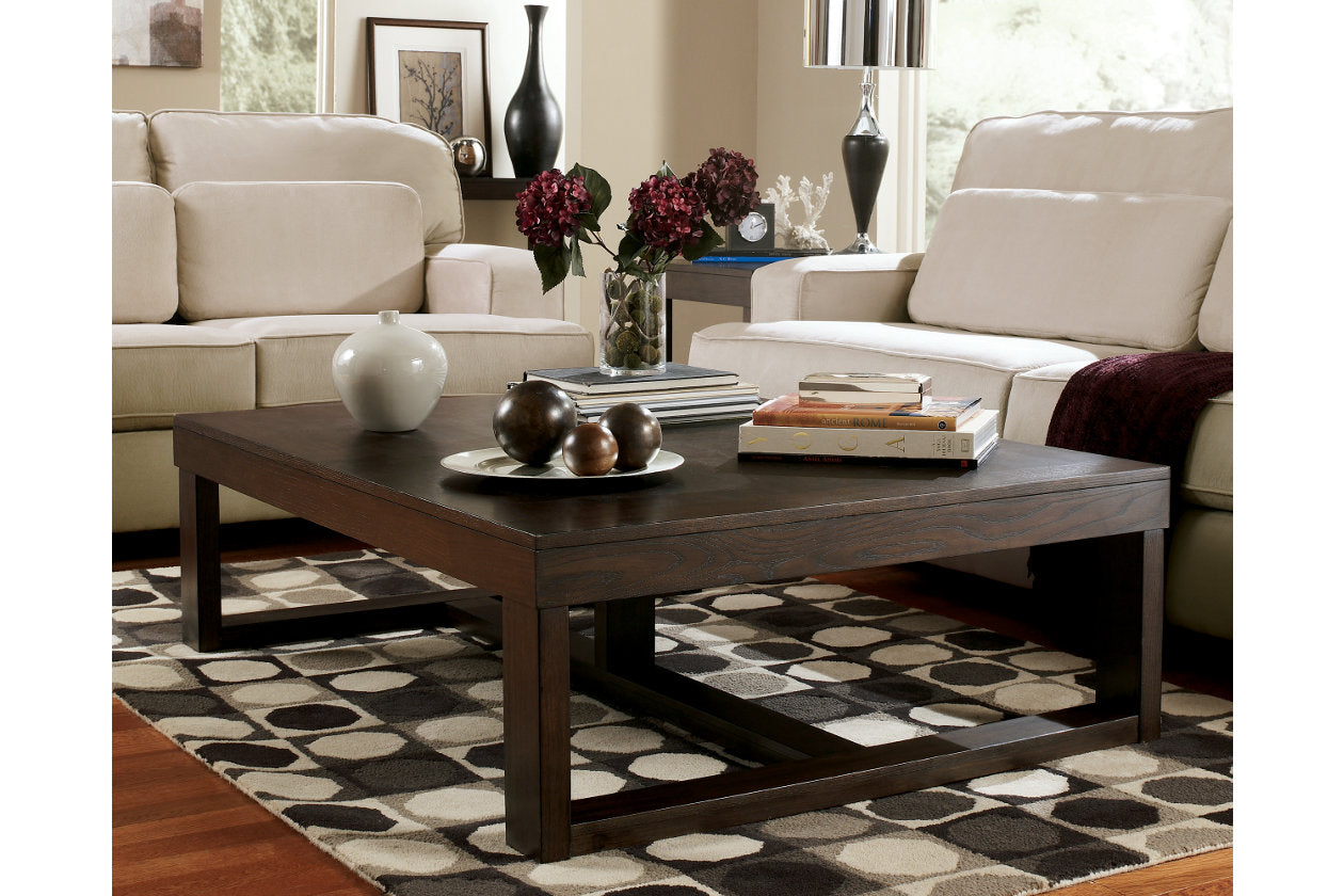 Watson Dark Brown Coffee Table from Ashley - Luna Furniture