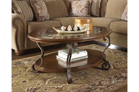 Nestor Medium Brown Coffee Table -  - Luna Furniture