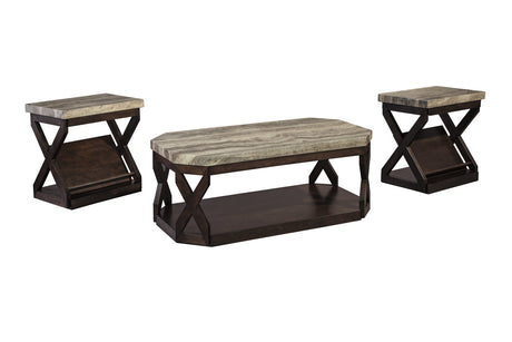 Radilyn Grayish Brown Table, Set of 3 -  - Luna Furniture