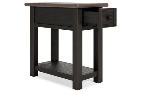 Tyler Creek Two-tone Chairside End Table from Ashley - Luna Furniture
