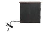 Tyler Creek Grayish Brown/Black Chairside End Table with USB Ports & Outlets from Ashley - Luna Furniture