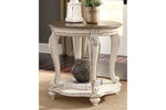 Realyn White/Brown End Table