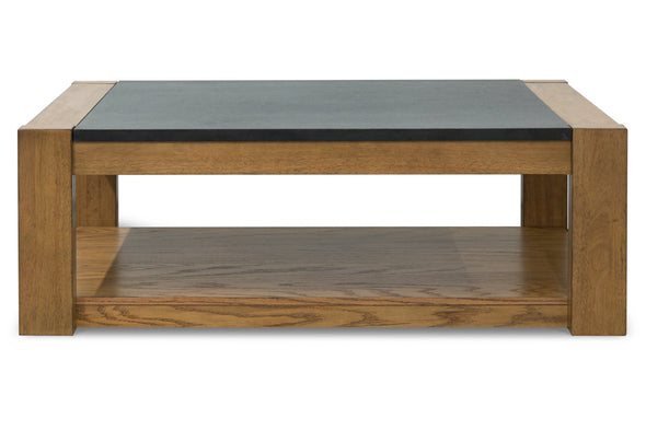Quentina Light Brown/Black Lift Top Coffee Table