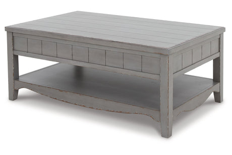 Charina Antique Gray Coffee Table from Ashley - Luna Furniture