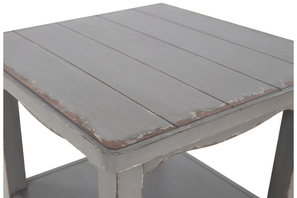 CHARINA Antique Gray End Table