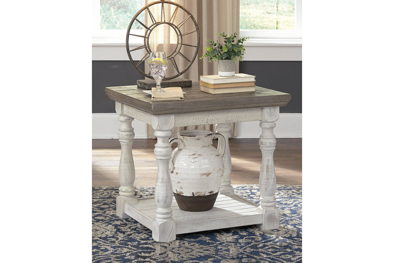 Havalance Gray/White End Table from Ashley - Luna Furniture