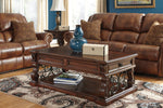 Alymere Rustic Brown Coffee Table with Lift Top