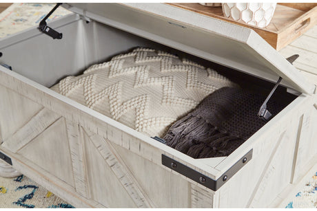 Carynhurst Whitewash Coffee Table from Ashley - Luna Furniture