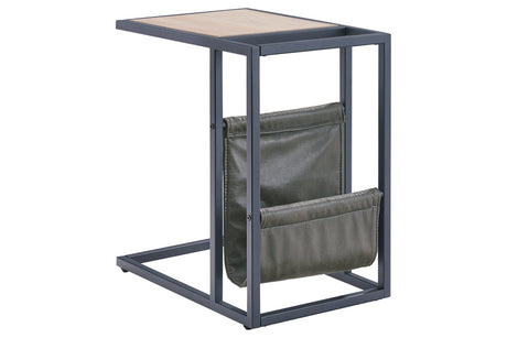 Freslowe Light Brown/Black Chairside End Table from Ashley - Luna Furniture