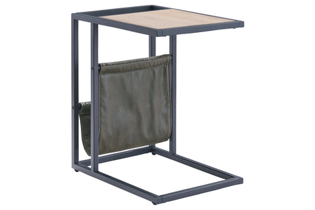 Freslowe Light Brown/Black Chairside End Table from Ashley - Luna Furniture