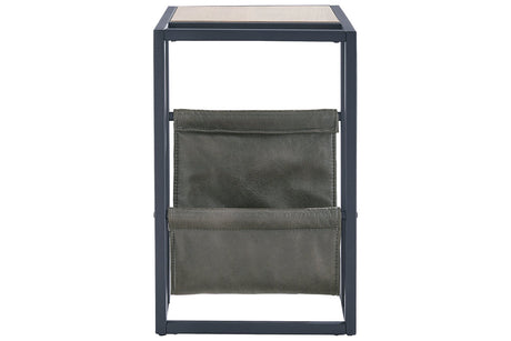 Freslowe Light Brown/Black Chairside End Table from Ashley - Luna Furniture