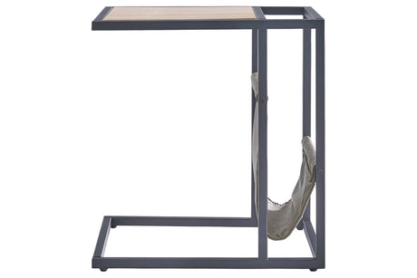 Freslowe Light Brown/Black Chairside End Table from Ashley - Luna Furniture