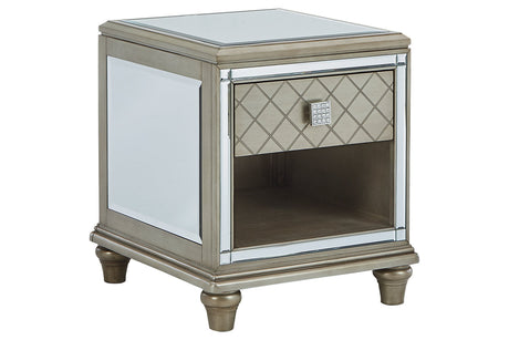 Chevanna Platinum End Table -  - Luna Furniture