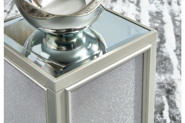 Traleena Silver Finish Nesting End Table, Set of 2