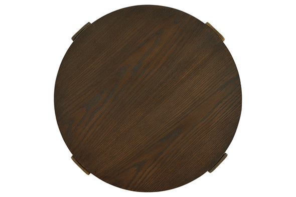 Balintmore Brown/Gold Finish End Table