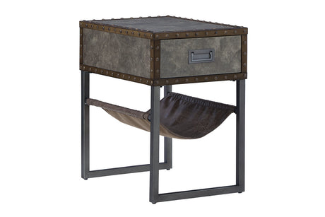 Derrylin Brown Chairside End Table